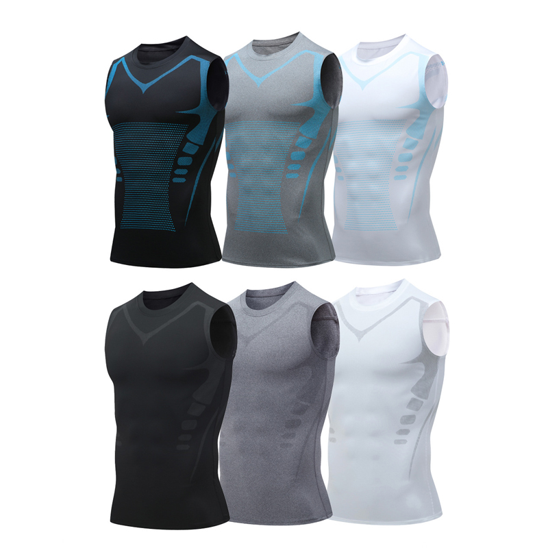 Crossfit Vest - Canotta da uomo a compressione Canottiera